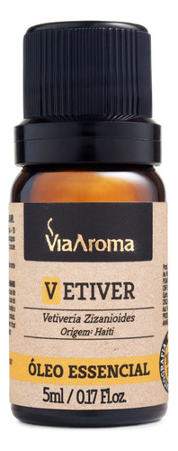 Óleo Essencial Vetiver - 5ml Via Aroma Puro Natural