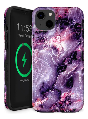 Funda Velvet Caviar Para iPhone 14 Plus Mag Purple Marble