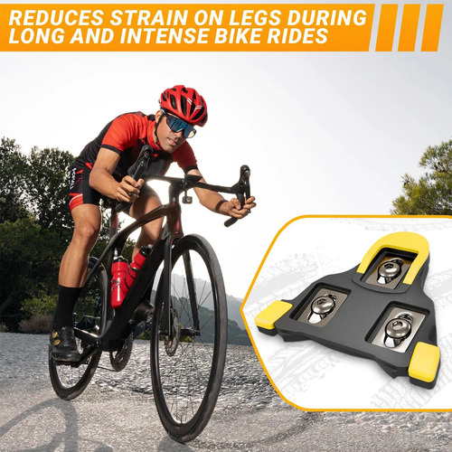 Placas Calas Bici De Ruta Amarillas 6° Compatible Con Spd-sl