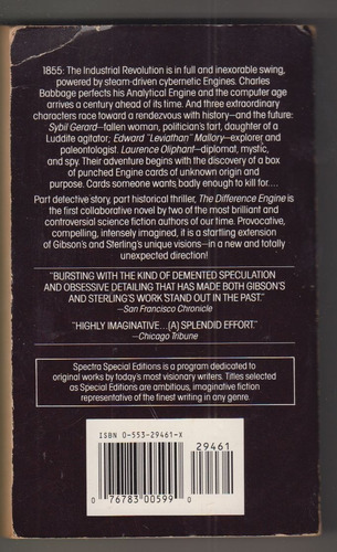 Ciencia Ficcion Difference Engine William Gibson Y Sterling (Usado)