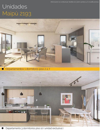 Imagen 2 de 30 de Departamento Monoambiente Al Frente En Venta A Estrenar Centro