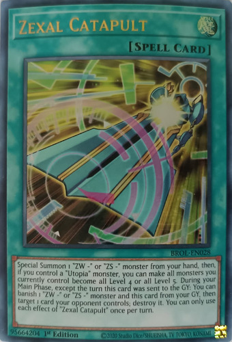 Yugioh! Zexal Catapult Brol-en028 1st Edition Ur