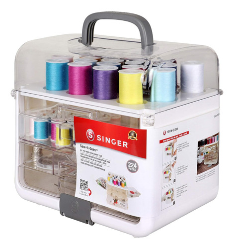 Kit De Costura Singer De 224 Piezas Con Organizador