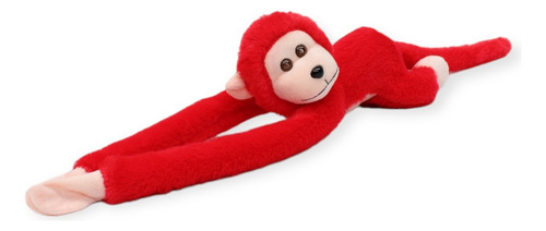 Chango De Peluche Rojo 65cm Largo Juguete Animales Suave