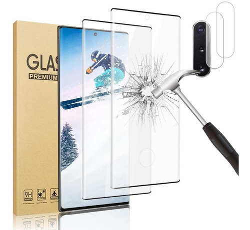 2+2packgalaxy Note 10 Plus(6.8inch) Screen Protector,with Ca