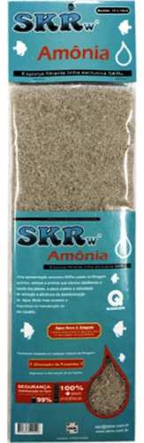 Esponja Filtrante Skrw Remove Ammônia 33x12cm Em Aquarios