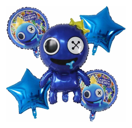 Globos Raimbow Friends Metalizados Incluye Muñeco Gde