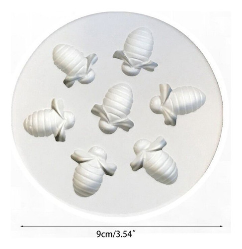 Molde De Silicona Con Forma De Abeja, 7 Cavidades