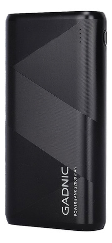 Cargador Portatil Gadnic Carga Rapida 22000 Mah Usb Y Micro Color Negro