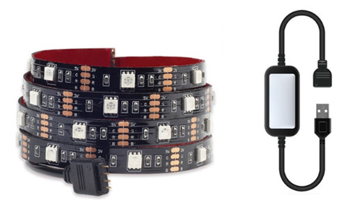 Conjunto De Faixas De Luz Led V35 Meter 5050rgb - Fs