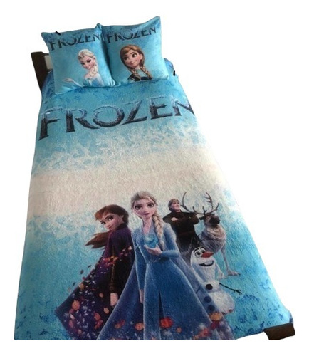 Frozen Disney - Combo Manta + 2 Fundas Almohadón