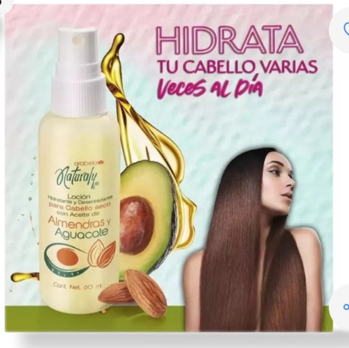 Locion Hidratante Para El Cabello Con Aceite De Almendras