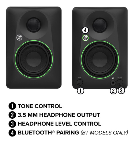 Monitores De Estudio Mackie Cr5.25bt Con Bluetooth De 5.25 P