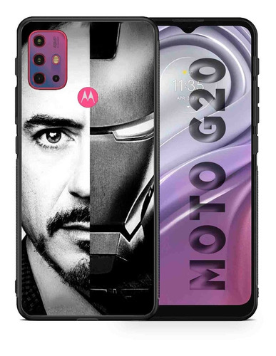 Funda Moto G20 Iron Man Split Tpu Uso Rudo