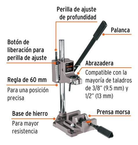 Soporte Vertical Para Taladro 3/8 -1/2