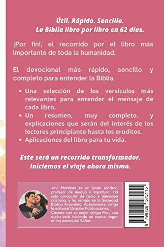 Devocional Toda La Biblia En 62 Dias: Volumen 1: Genesis A C