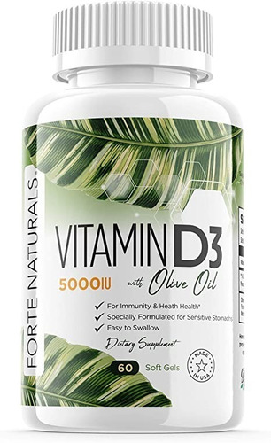 Vitamina D3 5000iu Forte Natura - Unidad a $2220