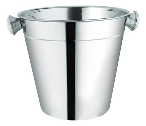 Kit Dois Baldes Aço Inox Profissional 900ml Weck Cor Prateado Lisa