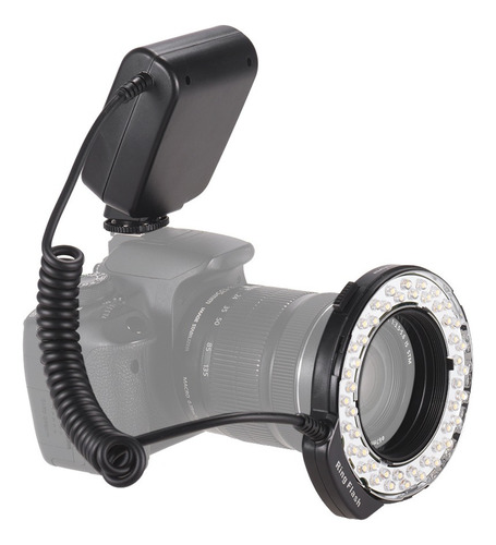 Flash Macro Led Hd-130 3000-15000k Con Pantalla Lcd