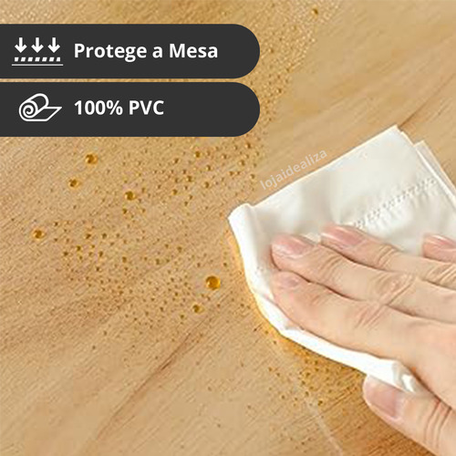 Toalha Mesa Pvc Ultra Macio Transparente 10 A 12 Lugares 3,0