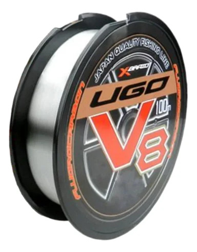 Linha Fluorocarbon Xbraid Ugo V8 Hard - 100m- 100% Fluor