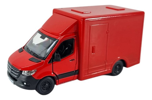 Mercedes-benz Sprinter Esc. 1:48 Colores A Elegir Kinsmart Rojo