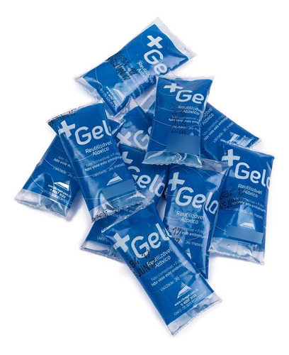 Gelo Gel Artificial Flexível +gelo 15g Kit Com 20 Un