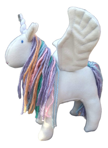 Unicornio Waldorf Artesanal De Paño Naval (el De Tapado)