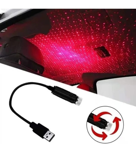 Proyector Laser Fiesta Usb Luz Led Para Auto Casa Universal