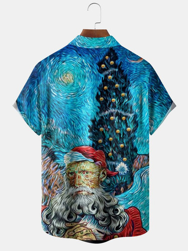 Camisa Hawaiana Unisex For La Noche De Navidad, Camisa De P