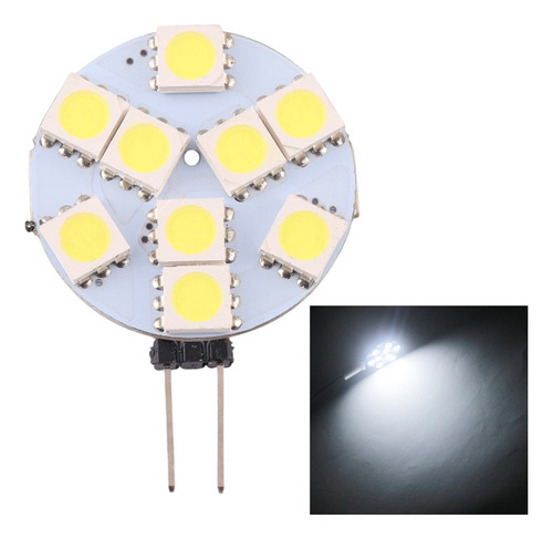 Luz Blanca G9, 9 Led, Smd 5050, 108 Lm, 6000 A 6500 K, Atenu