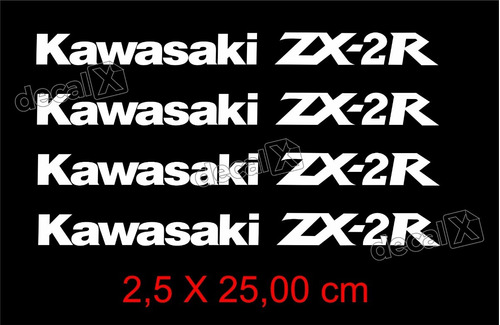 Adesivos Emblemas Centro Roda Compatível Kawasaki Zx-2r Rd7