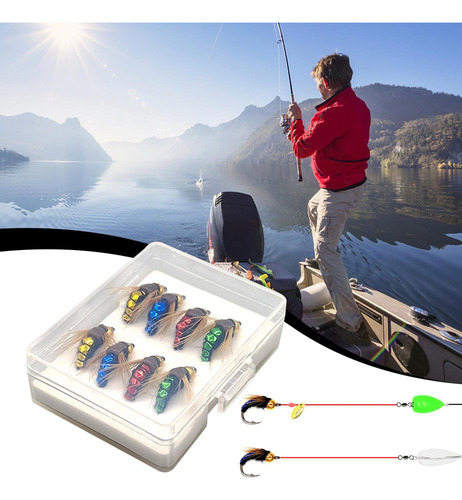 Kit De Cebo De Pesca De 8 Piezas 8 Señuelos De Cebo De Pesca