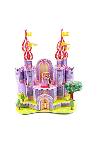 Mini Rompecabezas Zilipoo Diy  Purple Castle 3d