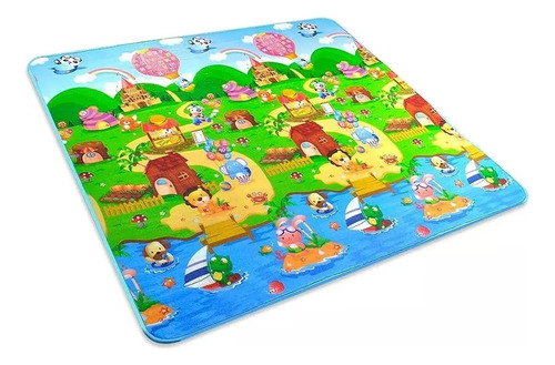  Alfombra Antigolpes Para Niños Bebes Plegable 180*120cm