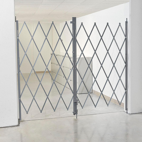 Puerta De Seguridad Plegable - 183 - 244 Cm X 213 Cm - Uline