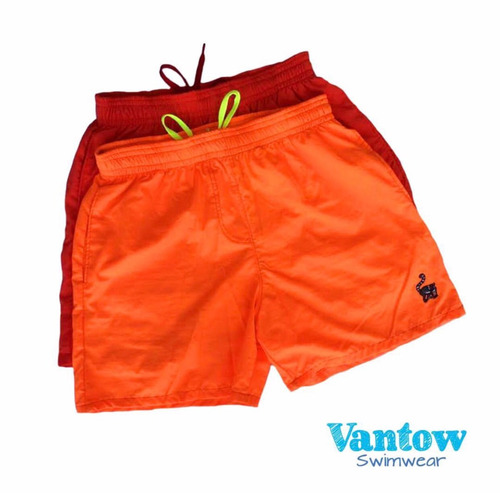 Shorts Playeros Vantow, Color Vinotinto Tallas S, M, L Y Xl