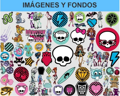 Kit Imprimible Monster High Carteles,invitaciones Y Mas