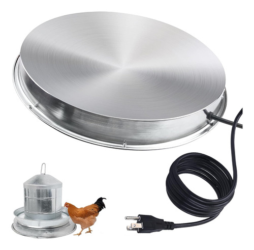 Calentador De Agua De Pollo De 15 Pulgadas, 125 W Base ...