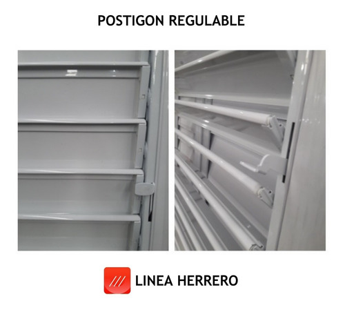 Imagen 1 de 8 de Postigon Aluminio Regulable 150x150 3 Hojas Abershop