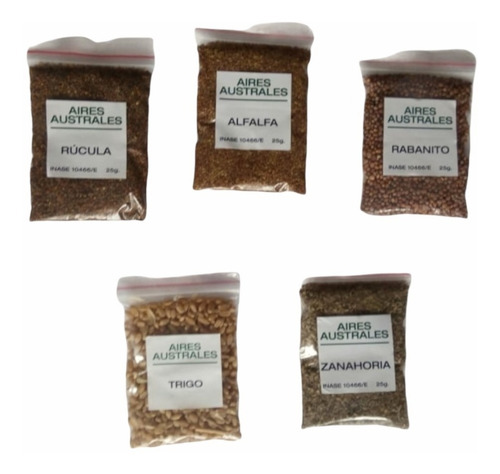 Imagen 2 de 8 de Kit Germinador De Brotes Vegetales + Semillas X5 Unidades