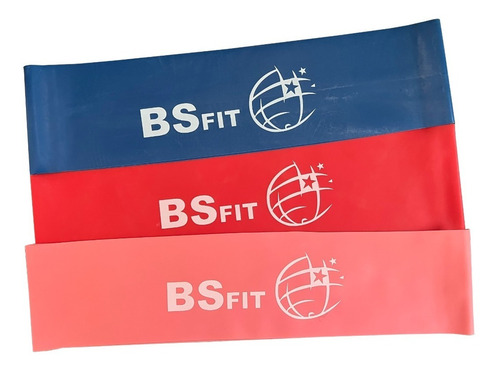 Combo Set Kit X 3 Tiraband Circular Fitness 30cm Banda Bsfit