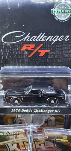 1970 Dodge Challenger R/t Negro Greenlight 1/64