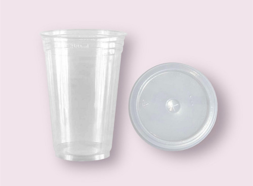 Copo Descartável Cristalcopo Copo 330ml Pp Liso + Tampa Sem Furo Ps De 330ml Cor Transparente Com Tampa - 1 Unidade