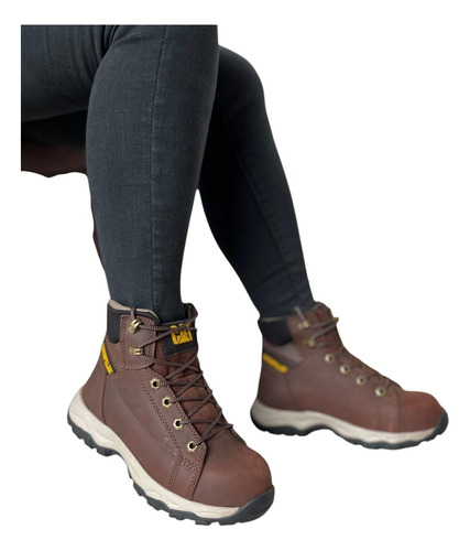 Zapatos Con Punta De Acero Mujer De Cuero