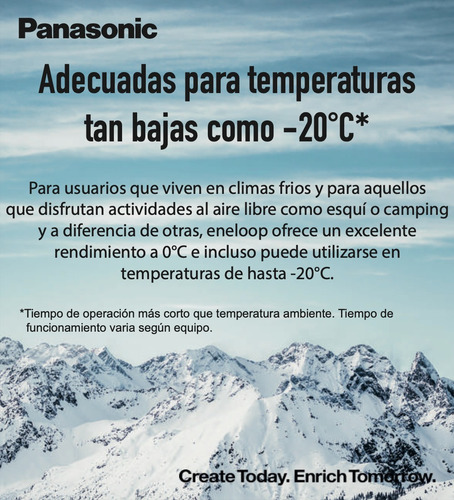 Pilas Aaa Recargable Panasonic Eneloop, 2 Pilas