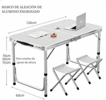 Comprar Lagom Mesas De Pícnic Plegables Juegos De Mesay Sillas Mesa De Camping Portátil Altura Ajustable Con Asa De Transporte, Cocina Interior Jardín Al Aire Libre Equipamiento Para Camping