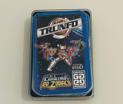 Super Trunfo Cavaleiros Do Zodíaco Original Grow Completo (Usado)