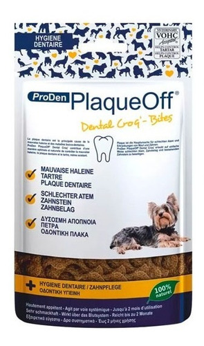 Plaqueoff Snack Natural Dental Bites Cuidado Dental Perro 