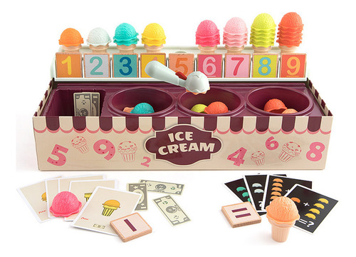 Set De Juego Para Niños Ice Cream, Juego De Matemáticas Y Ló